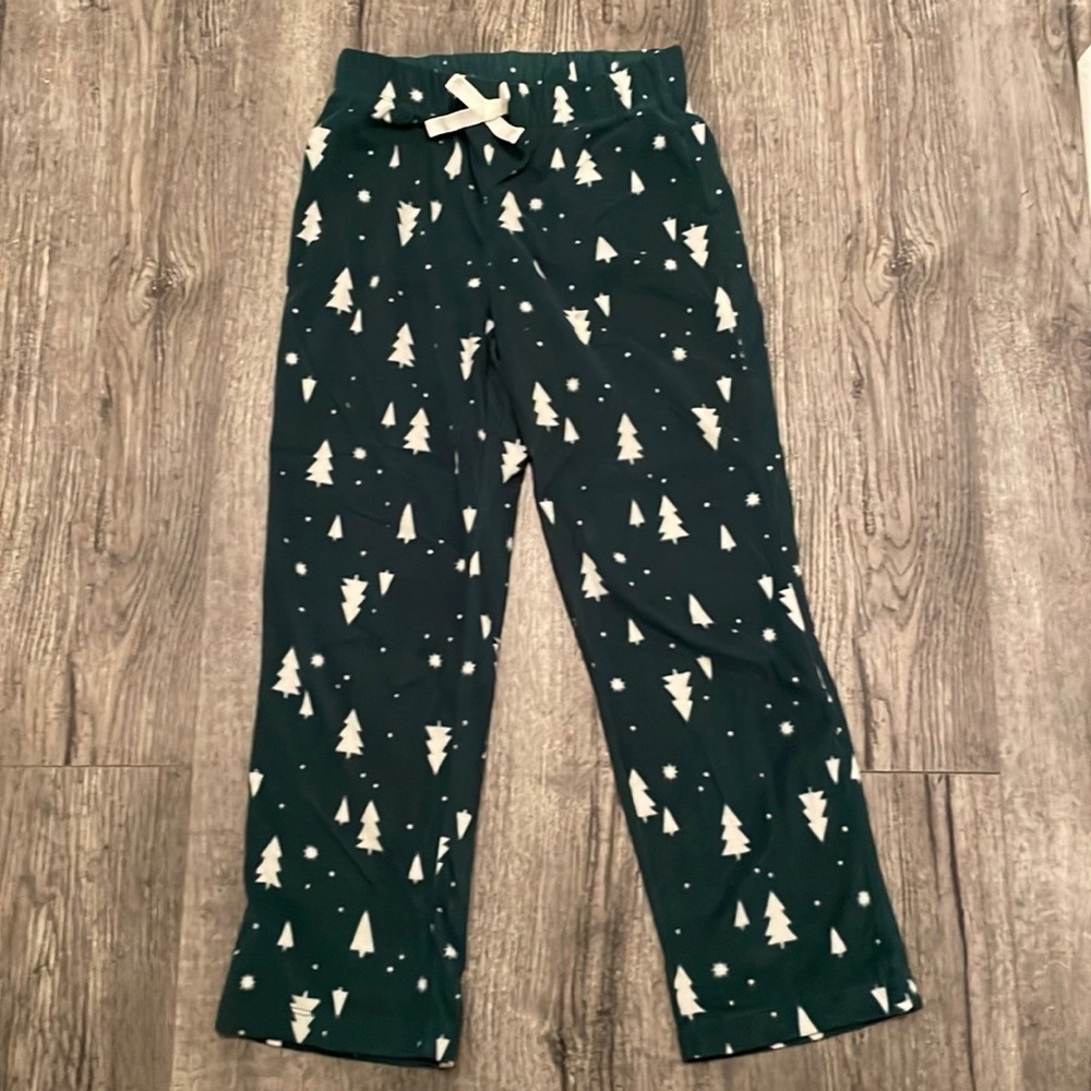 Holiday/Christmas Tree Fleece Pants, size 8. Unisex